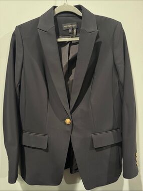 Donna Karan Black Blazer with Gold Button